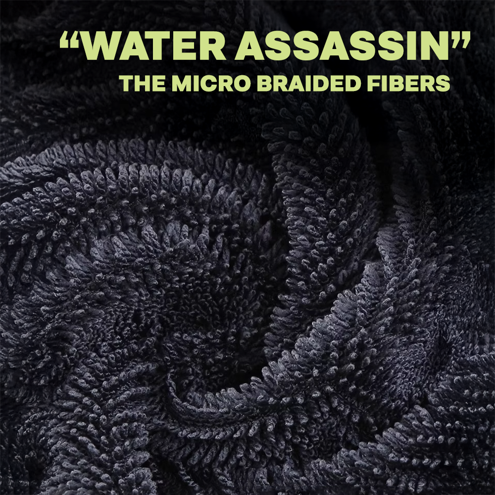 Microfibre Braided Drying Towel 160 x 60cm