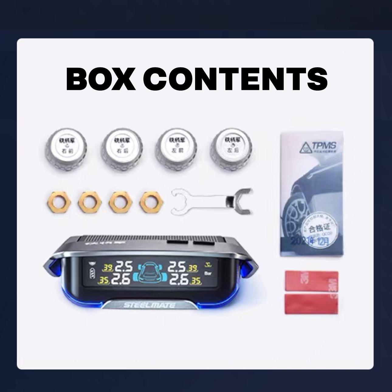 Steelmate X1+ Tire Pressure Monitoring System TPMS