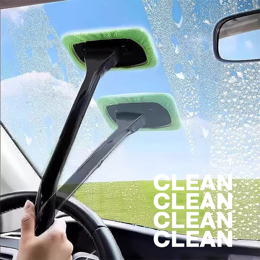 Car Windshield Defogging Microfiber 180 Degrees Rotatable Cleaning Tool Brush Duster