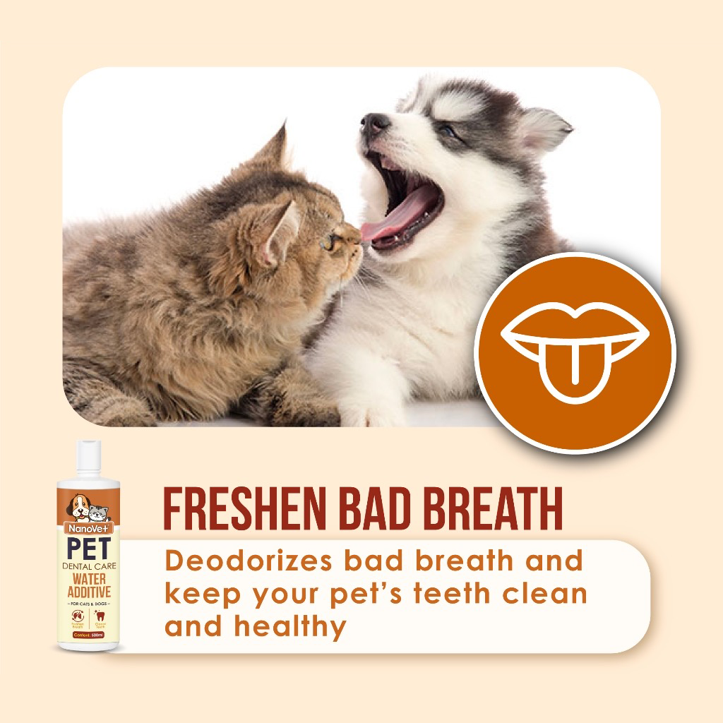 Nanovet Dental Care Water Additive for Cat and Dog 500ml