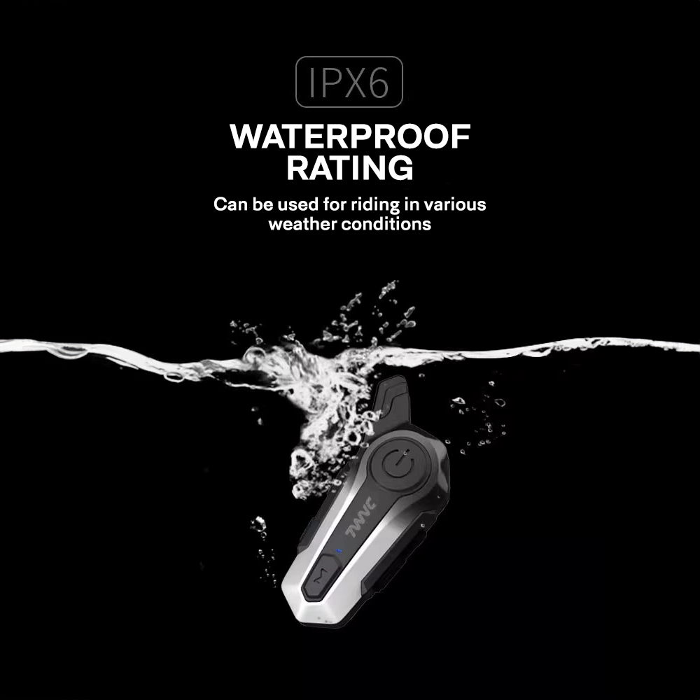 TWVC X1 Motorcycle Helmet Bluetooth Headset Audio System