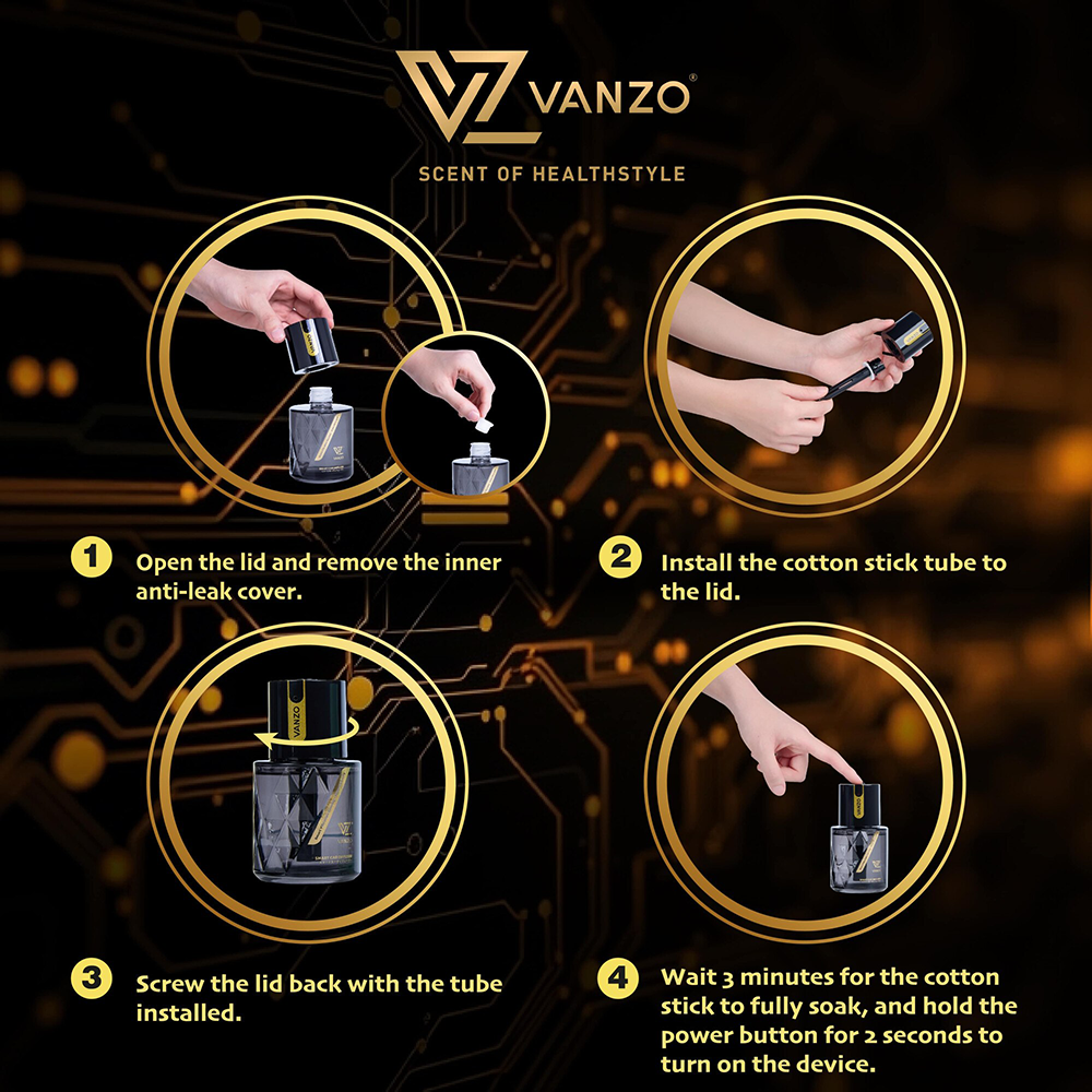 Vanzo Leak-Proof Smart Car Diffuser