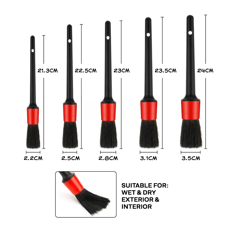Premium Quality Car Wash Detailing Brush Set
