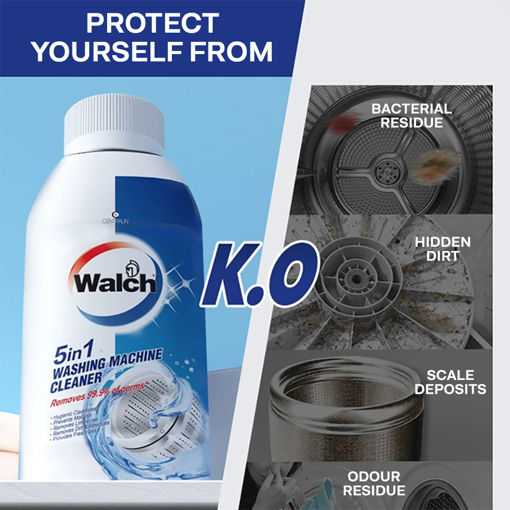 Walch 5-in-1 Washing Machine Cleaner Anti-Bacterial Washing Agent