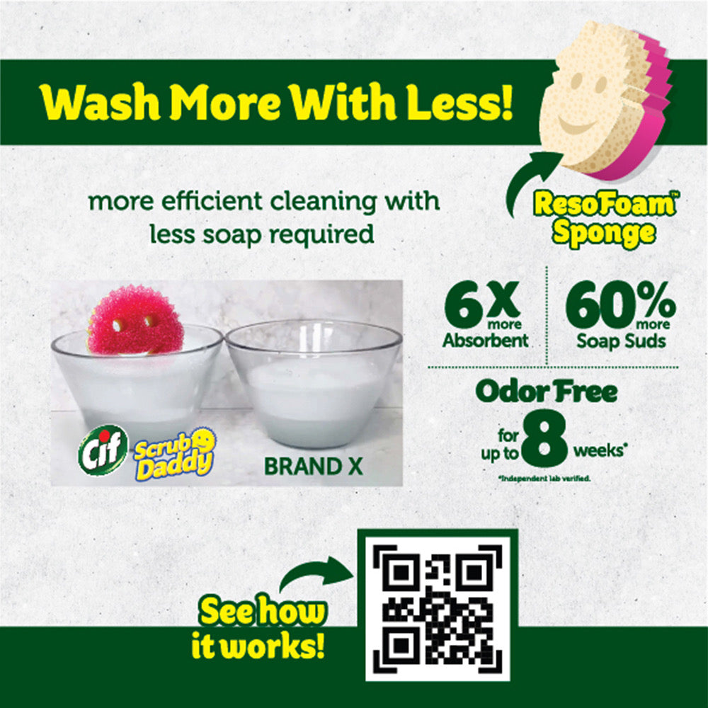 Scrub Daddy Scrub Mommy Kitchen Sponge Dishwashing – America's Favorite Sponge
