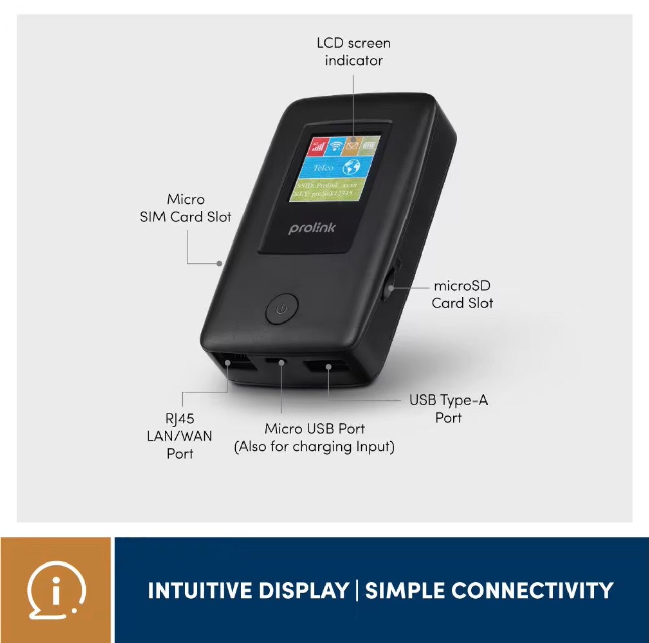 Prolink 4G LTE Portable Mobile Wifi Pocket Wifi Hotpost DL7203E